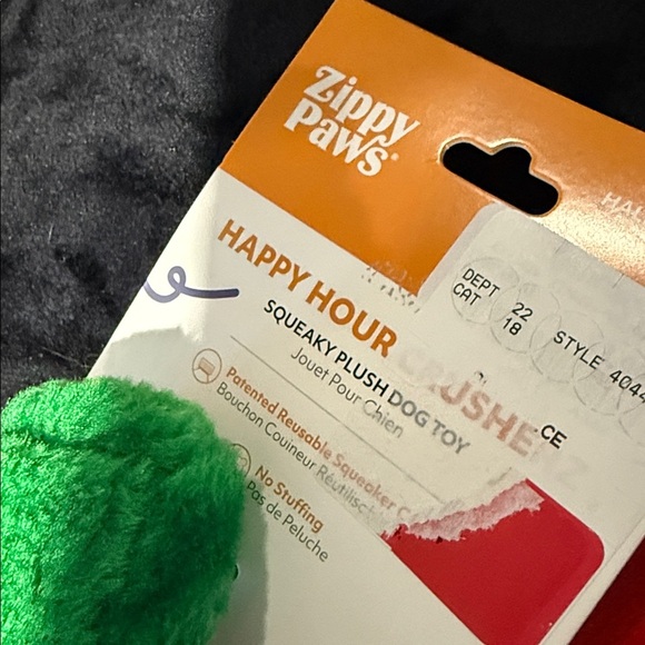 Halloween Skull, pumpkin with Witch Hat Plush and crunch bottle dog toys nwt - Picture 3 of 7